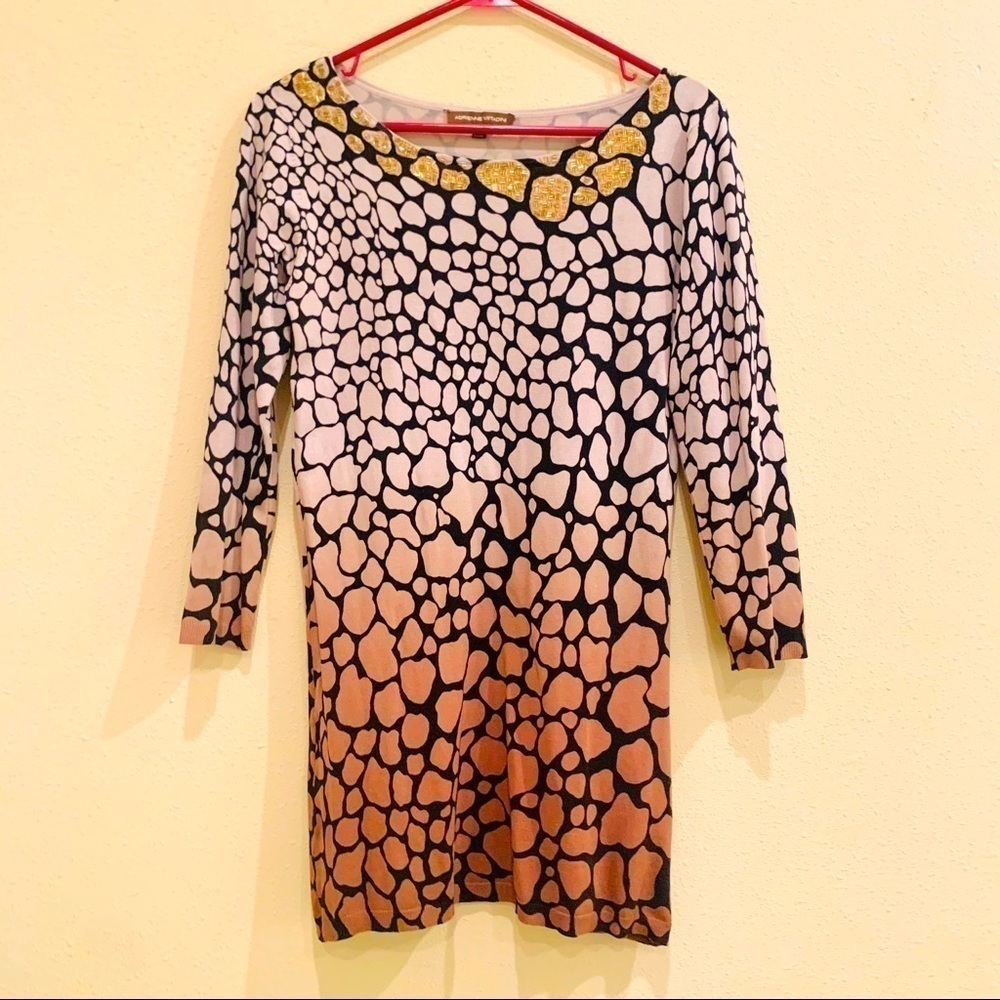 Adrienne Vittadini•Silk Wilfred Giraffe tunic
